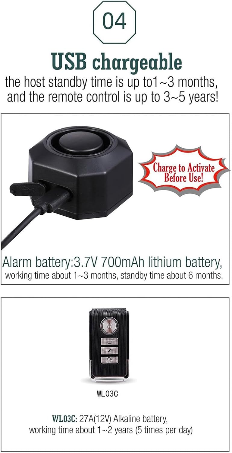 Motorcycle Anti Theft Security Systems with Vibrations Sensors Alarm and Search Function for Vehicle Tracking Bike Alarm - Image 5
