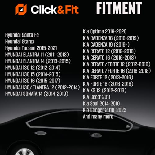 Click&Fit Windshield Washer Fluid Reservoir Cap Compatible with Hyundai Elantra, Sonata, Tucson, Santa Fe, Kia Optima, Forte, Kadenza, Cerato vehicles, DIA 2.28" (58mm) by Click&Fit accessories 98623A6000 - Image 3