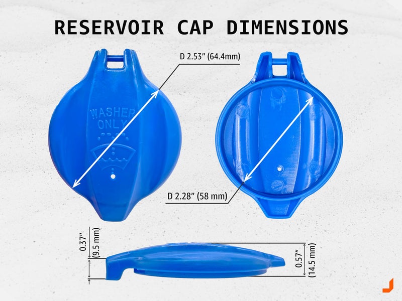 Click&Fit Windshield Washer Fluid Reservoir Cap Compatible with Hyundai Elantra, Sonata, Tucson, Santa Fe, Kia Optima, Forte, Kadenza, Cerato vehicles, DIA 2.28" (58mm) by Click&Fit accessories 98623A6000 - Image 4