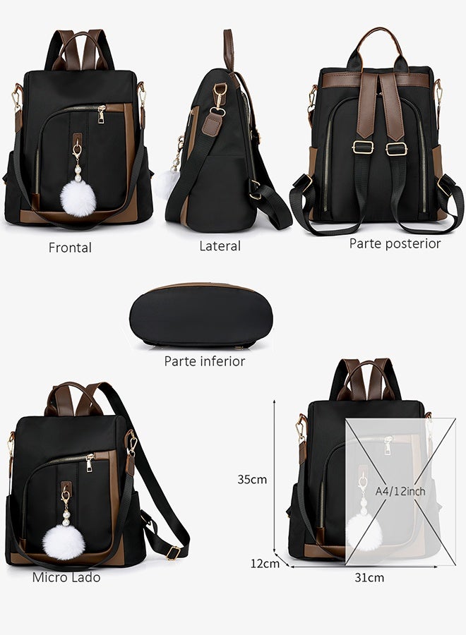 حقيبة ظهر غير رسمية للنساء، حقيبة ظهر للسفر، حقيبة ظهر مقاومة للسرقة، حقيبة كتف للكلية، العمل، الأنشطة الخارجية - Image 4