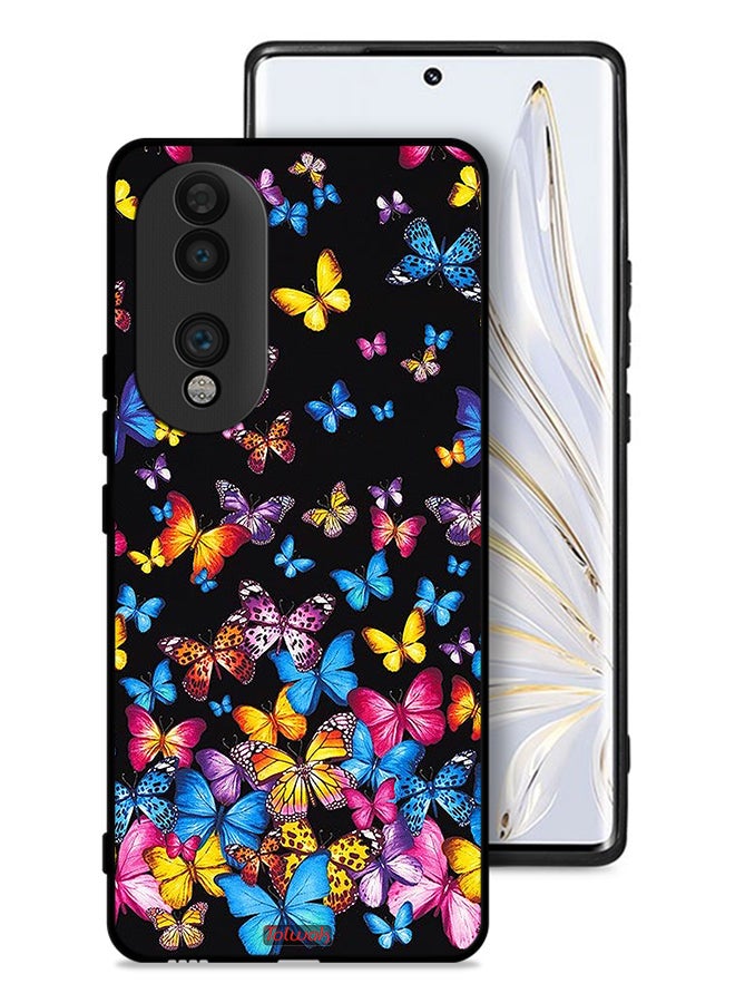 Tolwak Honor 70 Protective Case Cover Colorful Butterflies - Image 1