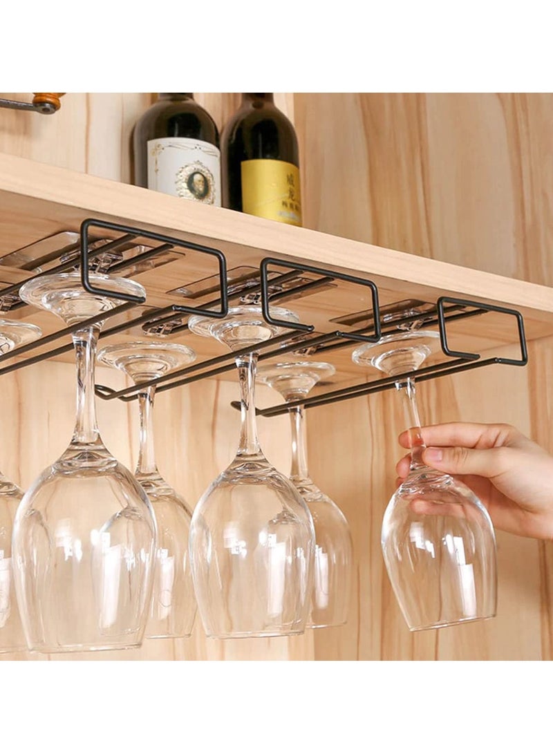 Self Adhesive Wall Mounted 3in1 Towel Holder Tissue Paper Rack Wine Glass Holder No Drilling 1Pc - Image 3