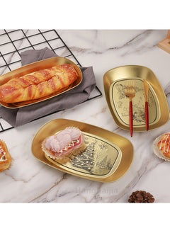 Hanghaijia Gold Tinplate Outdoor Products Camping Tableware, Home Kitchen Fruit Dried Fruit Food Vegetable Storage Tray  - Image 5