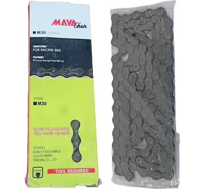 Cycle Chain for Gear Cycle 1/2x3x32 Inch Long Chain For MTB bicycle