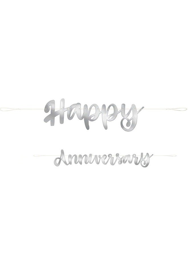 Unique لافتة فضية بمناسبة الذكرى السنوية السعيدة