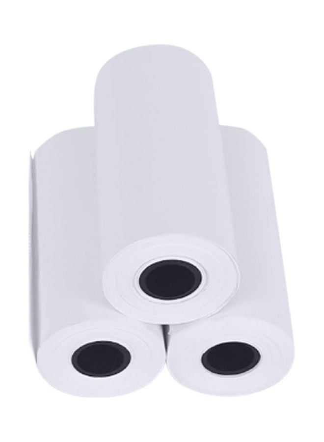 5-Piece White Thermal Paper Roll - Image 3