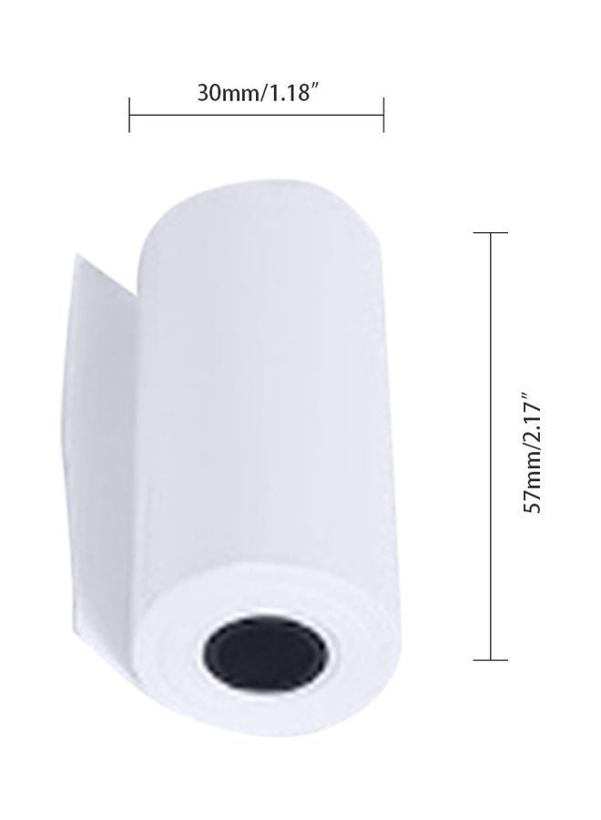 5-Piece White Thermal Paper Roll - Image 4