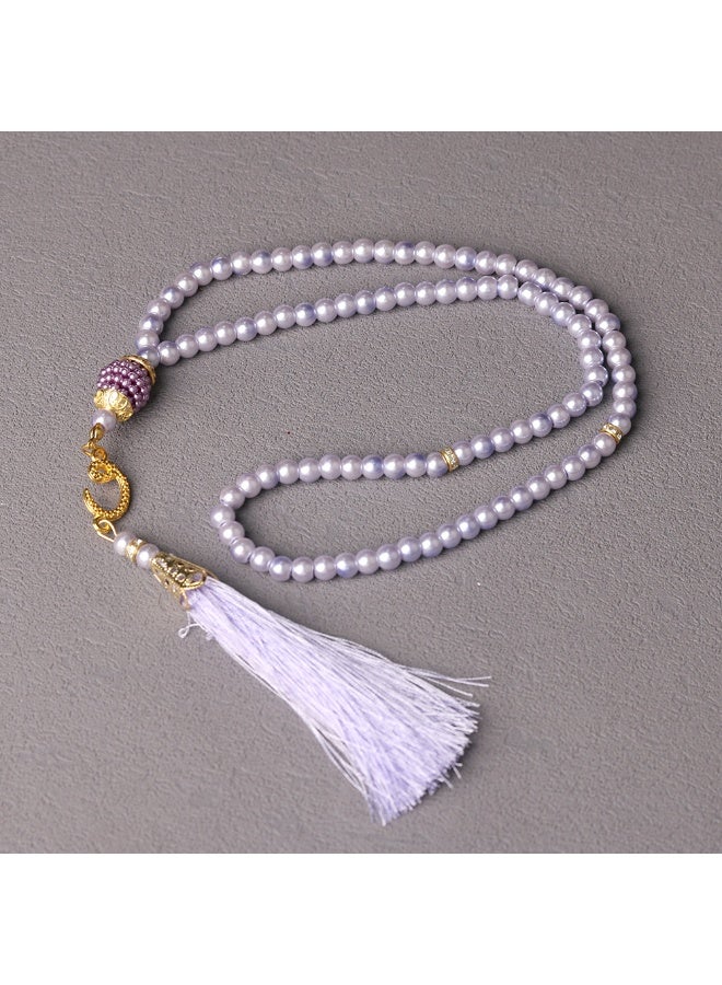NIBEMINENT 99 Muslim Prayer Beads Purple/6mm