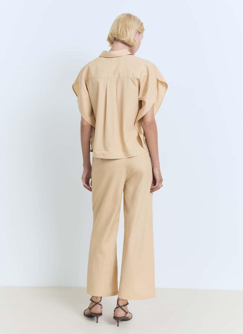 MANGO Straight-Cut Crop Trousers  - Image 2