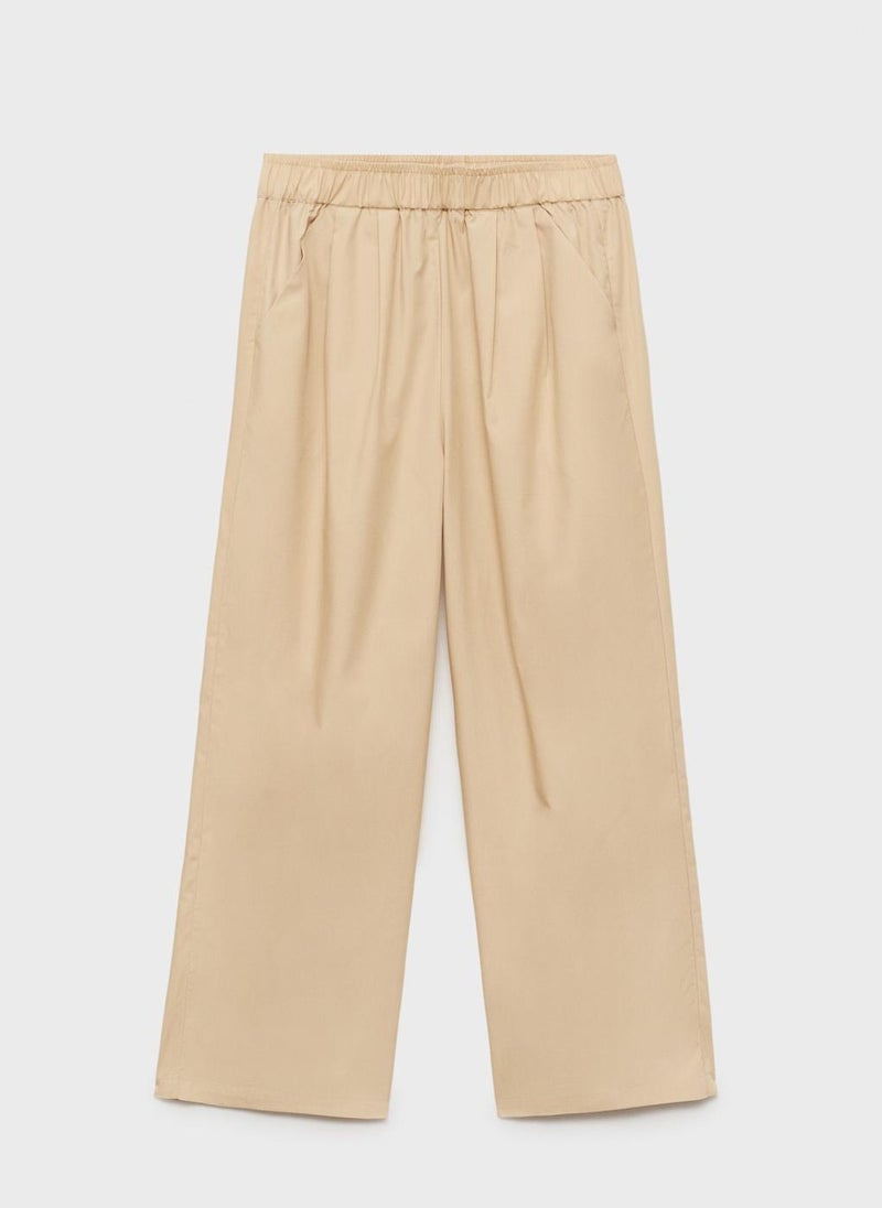 MANGO Straight-Cut Crop Trousers  - Image 5
