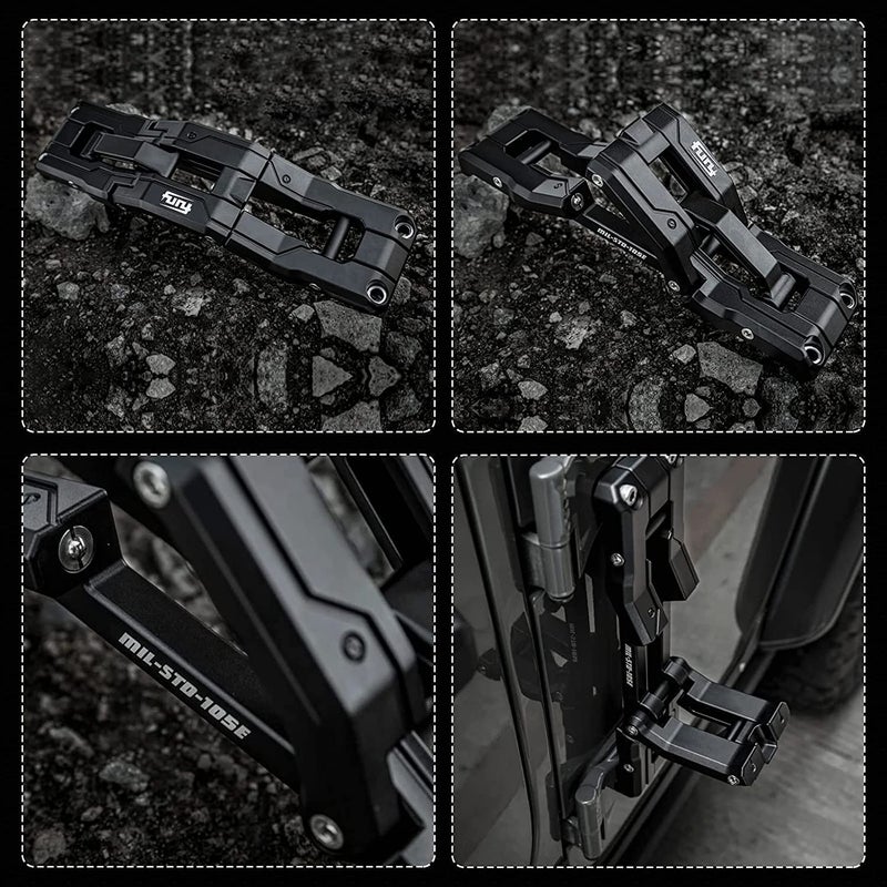 FURYENGRAVER دبوس باب FURYENGRAVER خطوة ثقيلة من سبائك الألمنيوم لدواسة القدم لجيب رانجلر JK JKU JL JLU - Image 4