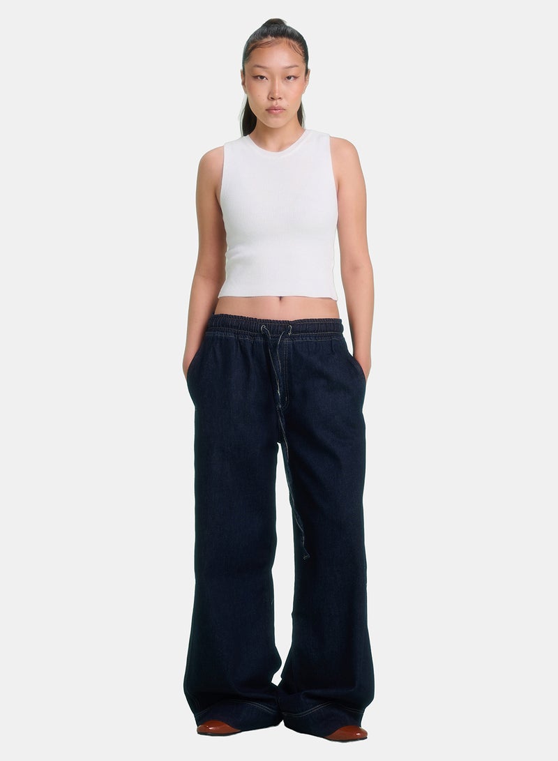 TGS Raw Blue Wide Leg Women Pants - Image 1