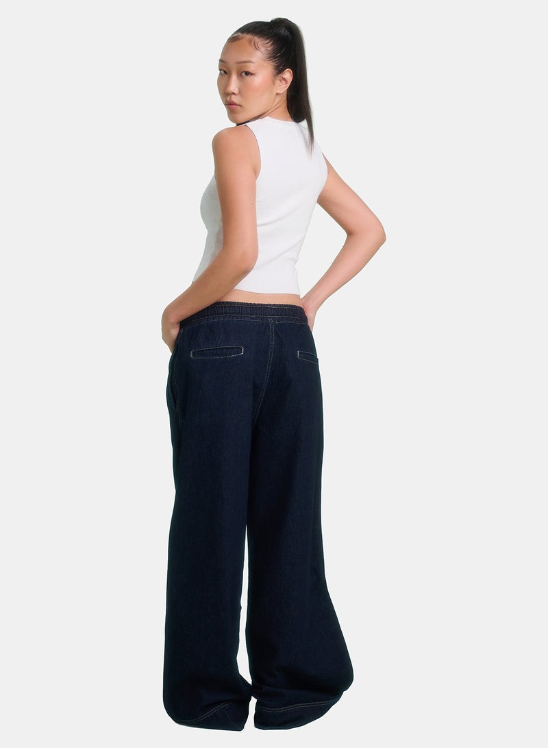 TGS Raw Blue Wide Leg Women Pants - Image 2
