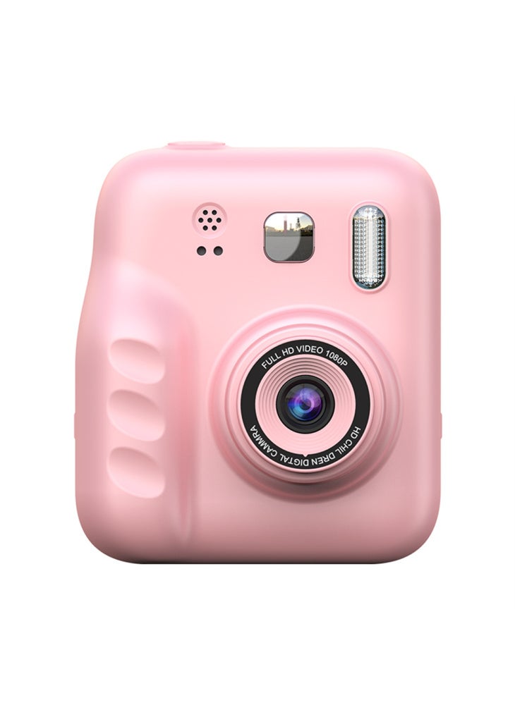 Generic Y300H 2.0 Inch IPS Screen Portable Instant Print Digital Camera HD Video Recorder for Children - Pink - Image 1