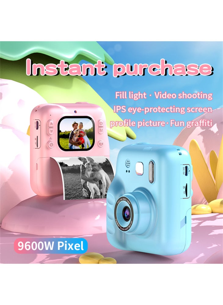 Generic Y300H 2.0 Inch IPS Screen Portable Instant Print Digital Camera HD Video Recorder for Children - Pink - Image 4