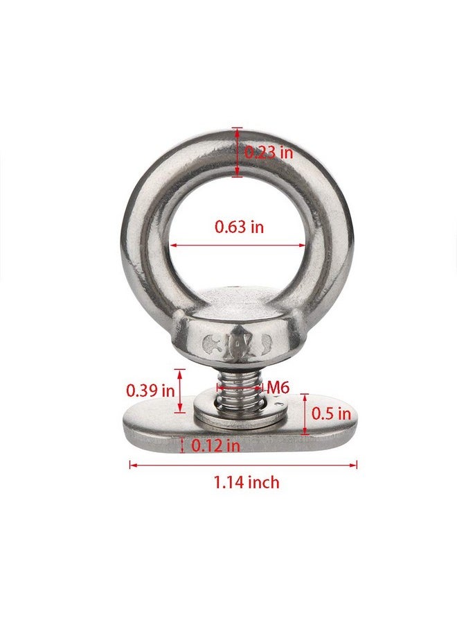 VTurboWay - 4 Pack Track Mount Tie Down Eyelet Hold Bungee Cord Or Ropes Up To 0.6" - Image 1