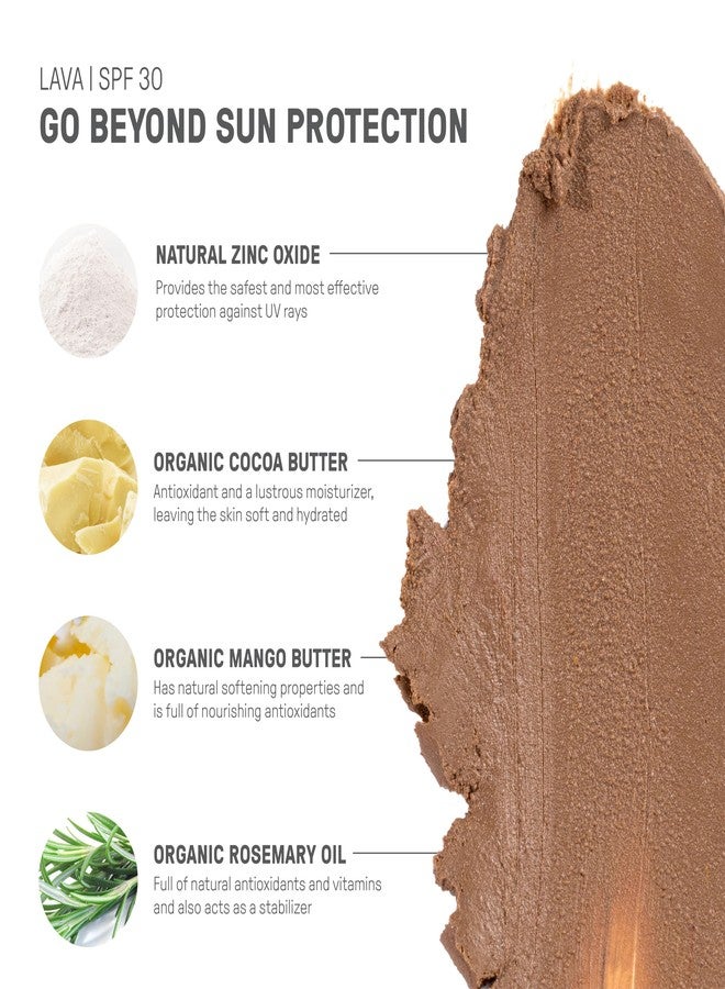 raw elements Raw Element Ultra-Moisturizing Tinted Face Cream, Non Toxic Mineral Face Sunscreen, Daily Tinted Moisturizer, Non-Nano Zinc Oxide, Reef Friendly, All Ages, SPF 30, 1.8 oz, Lava, Pack of 1 - Image 4