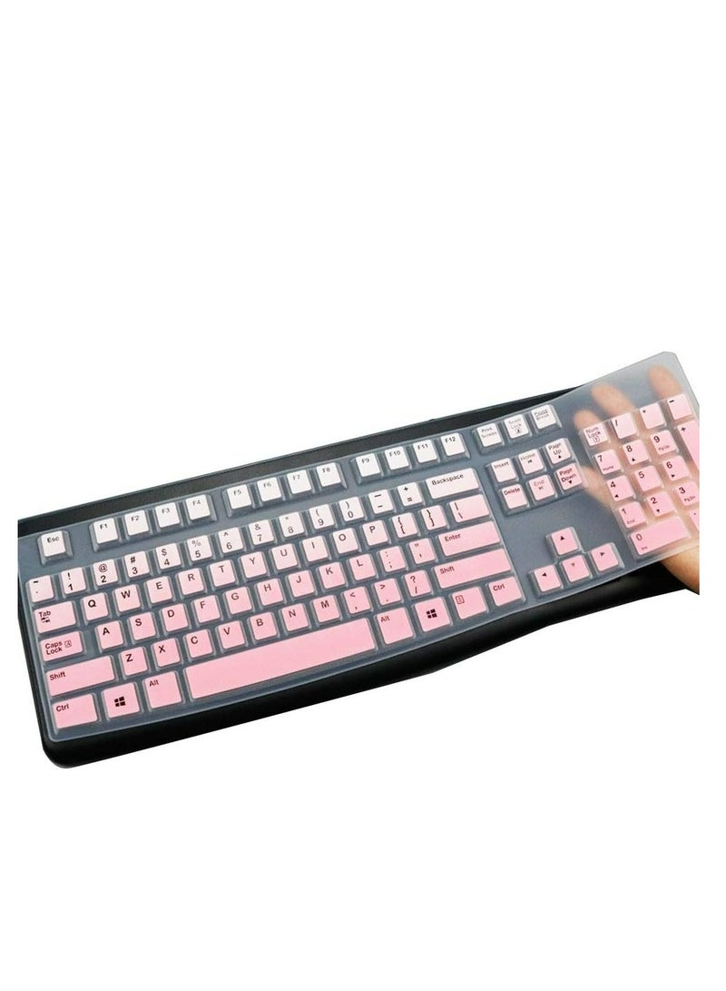 Keyboard Cover Skin Protector for Logitech MK120 K120 Wired Keyboard  - Image 1