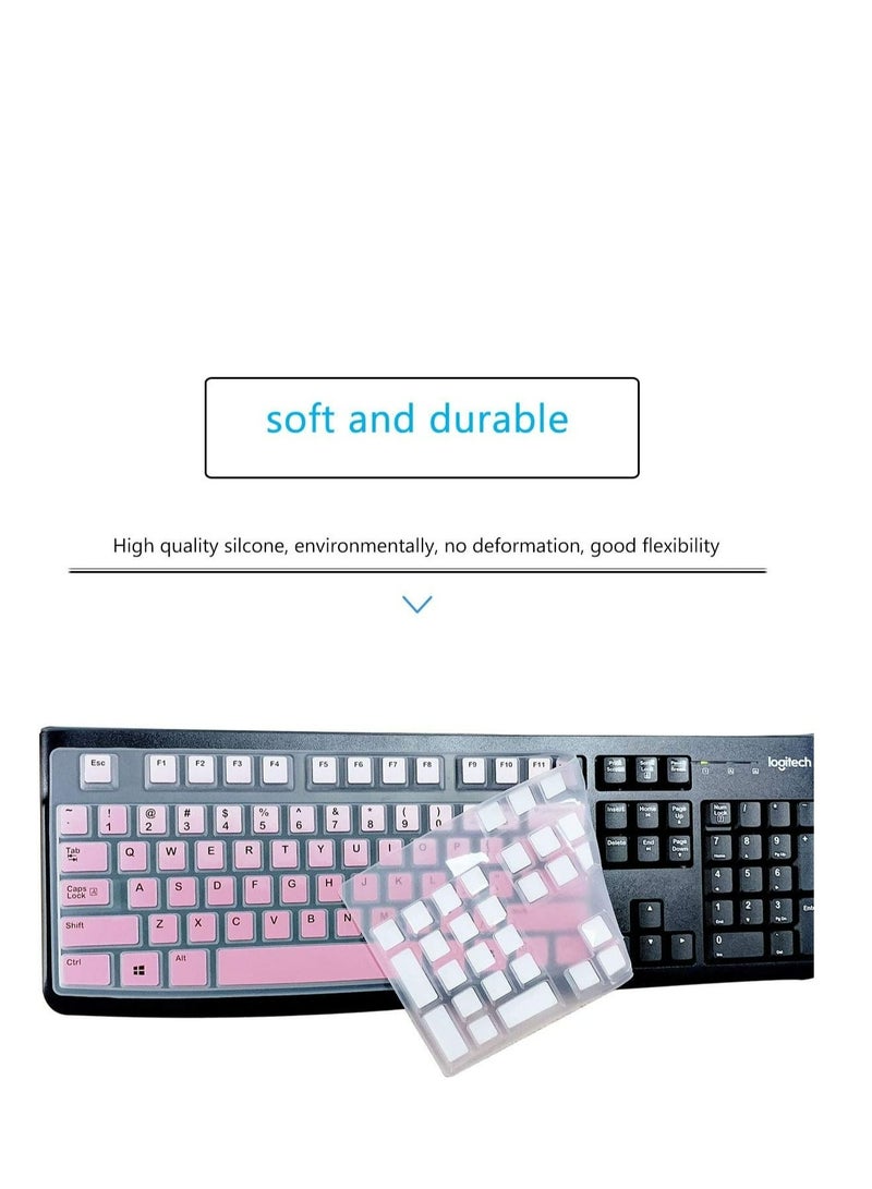 Keyboard Cover Skin Protector for Logitech MK120 K120 Wired Keyboard  - Image 2