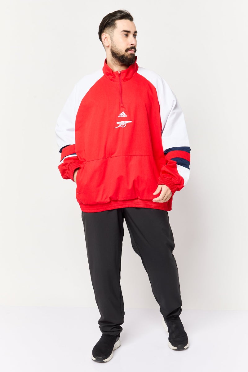 Adidas Men Sportswear Fit Arsenal Icon Top Long Sleeve Football Jacket, Red  - Image 4