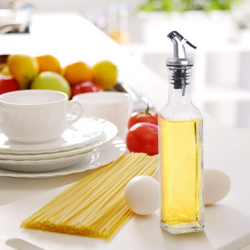 NOBILEA Oil Dispenser Glass 500 ml Pack of 11 pc Glass Oil Dispenser Kitchen Accessories Items - Image 1