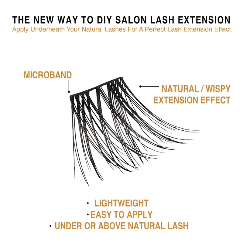 i.Envy i•ENVY DIY Eyelash Extension Demi Extended - Featherlight Synthetic Reusable Artificial Eyelashes Multipack Lash Clusters - Image 3