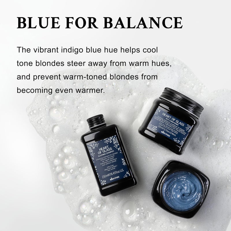 Davines Heart of Glass Silkening Shampoo for Blonde Care, 8.45 fl. oz. (Pack of 1), Black - Image 4