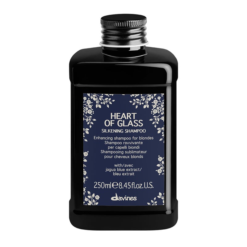 Davines Heart of Glass Silkening Shampoo for Blonde Care, 8.45 fl. oz. (Pack of 1), Black - Image 1