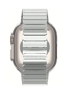 ELTRAZONE Stainless Steel Band for Apple Watch Ultra Band  Metal Strap with Folding Clasp for Apple Watch Series 8 7 6 5 4 3 2 1 for Men (Black, 49mm 45mm 44mm 42mm)  - Image 2