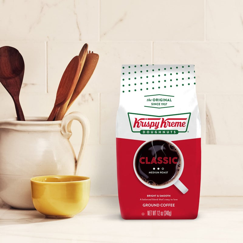 Krispy Kreme Doughnuts, Classic, Ground Coffee, Medium Roast, Bagged 12oz - Image 5