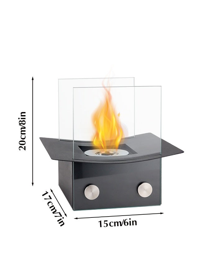 JHY DESIGN 20cm Portable Fire Bowl, Clean Burning Bio Ethanol Tabletop Fireplace with Vent, Suitable for Indoor and Outdoor Parties and Events - Image 2