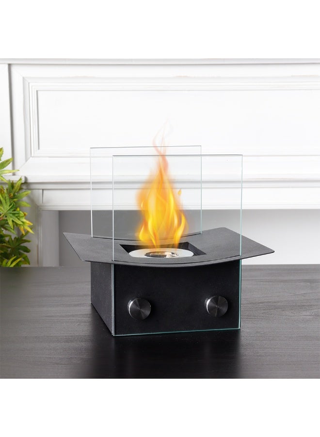 JHY DESIGN 20cm Portable Fire Bowl, Clean Burning Bio Ethanol Tabletop Fireplace with Vent, Suitable for Indoor and Outdoor Parties and Events - Image 3