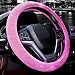 Valleycomfy Steering Wheel Cover for Women Bling Bling Crystal Diamond Sparkling Car SUV Wheel Protector Universal Fit 15 Inch RoseStandard Size14 1215 14 - Image 2
