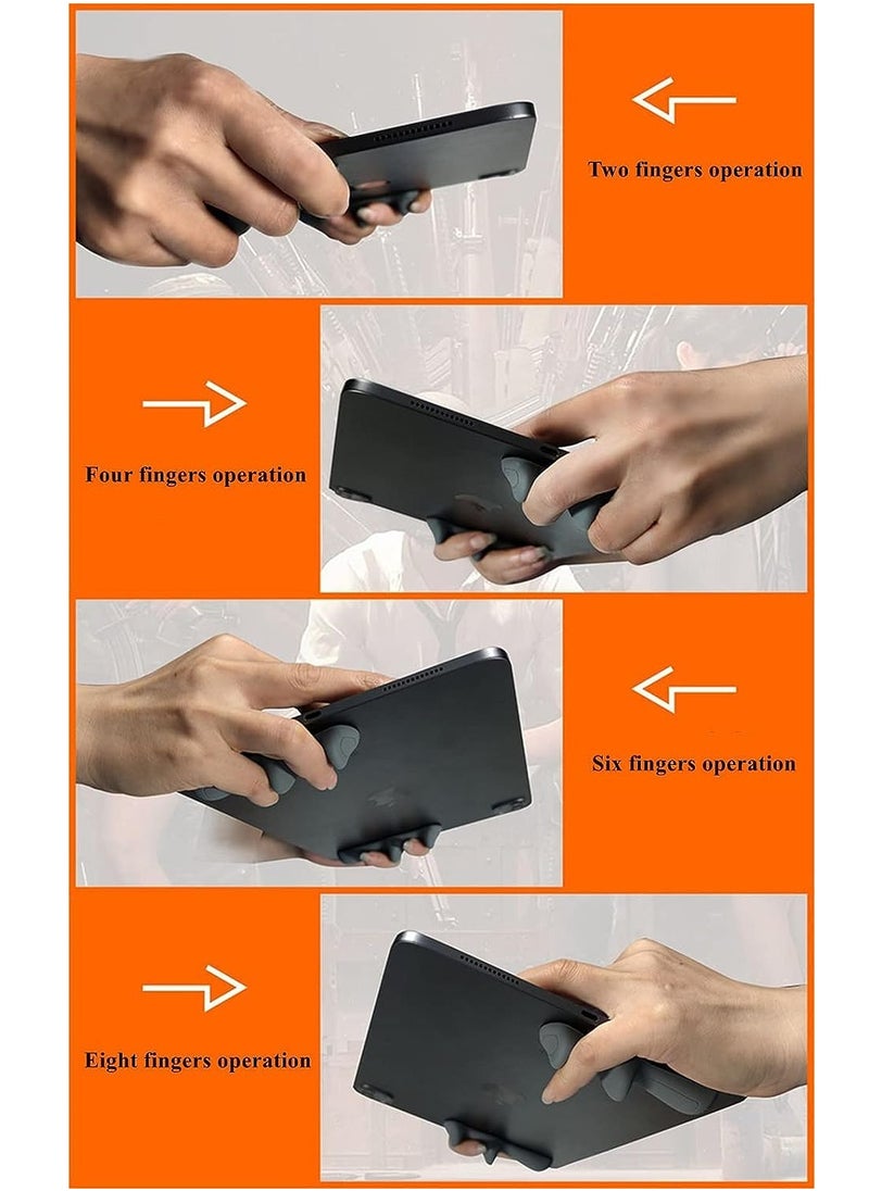 Generic - Mobile PUBG Game Controller For Ipad Tablet, Six Finger Gamepad Joystick Continuous Click, Sensitive Shoot Aim Grip Trigger Switches Joystick - Image 1