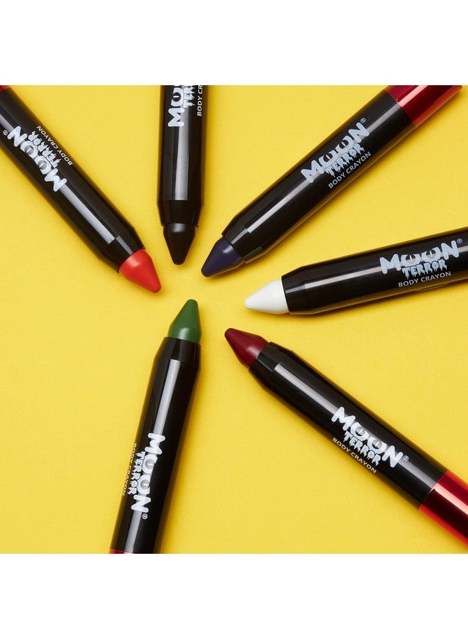 Moon Terror Halloween Face Paint Stick Body Crayon by Moon Terror, SFX Make up - Set of 6 - Special Effects Make up - 0.12oz - Image 5