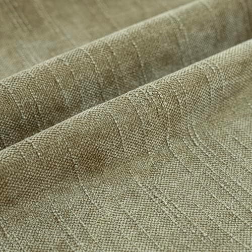 Foindtower Pack of 2 Soft Textured Chenille Throw Decorative Pillow Covers Square Accent Solid Cushion Cover Cozy Neutral Farmhouse Pillow Case for Couch Sofa Bedroom Living Room 18x18 InchSage Green - Image 3
