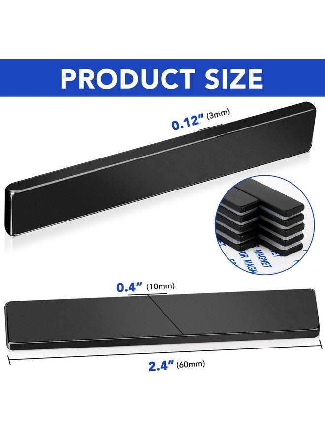 MIKEDE Neodymium Magnets, 5 Pack Black Super Strong Magnets Bar, Waterproof Heavy Duty Magnet with Adhesive Backing, Rare Earth Small Magnet Strips for Fridge, DIY, Craft, Science - 60x10x3 mm - Image 4