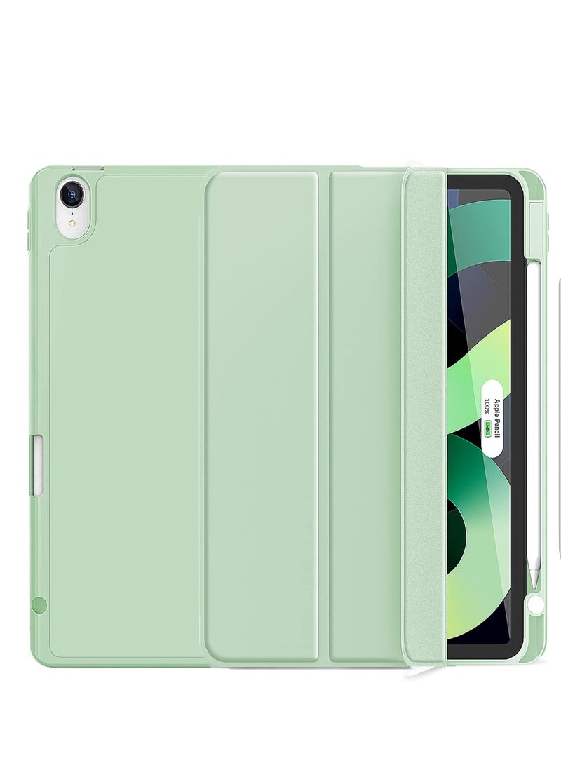 ELTRAZONE Smart iPad Air Case - Compatible with 6th Gen 11-Inch (2024), 5th Gen & 4th Gen 10.9-Inch (2022/2020) - Touch ID Support, Auto Wake/Sleep - Matcha Green - Image 1