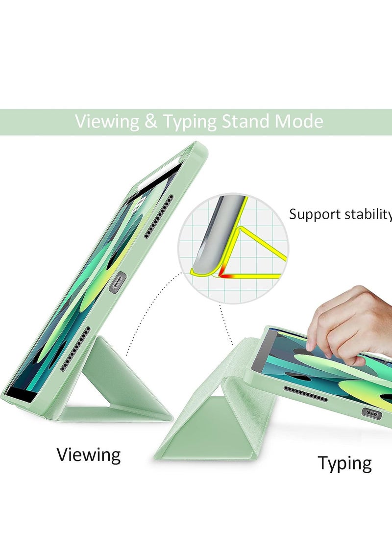 ELTRAZONE Smart iPad Air Case - Compatible with 6th Gen 11-Inch (2024), 5th Gen & 4th Gen 10.9-Inch (2022/2020) - Touch ID Support, Auto Wake/Sleep - Matcha Green - Image 3