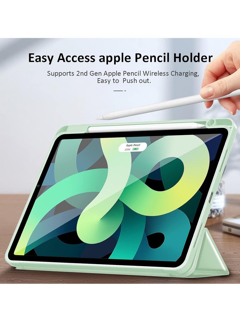 ELTRAZONE Smart iPad Air Case - Compatible with 6th Gen 11-Inch (2024), 5th Gen & 4th Gen 10.9-Inch (2022/2020) - Touch ID Support, Auto Wake/Sleep - Matcha Green - Image 4
