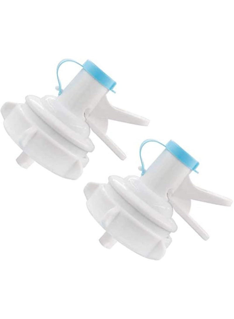 2 canned water bottle distribution valves, water bottle cap and mouth, reusable plastic faucet, 5-gallon water bottle water dispenser, 2 water bottle valves - standard water bottle manual water dispenser - Image 2
