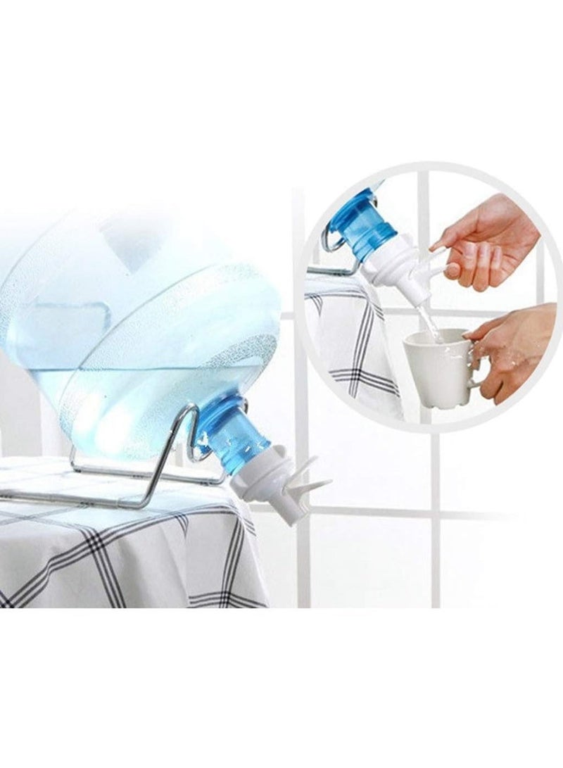 2 canned water bottle distribution valves, water bottle cap and mouth, reusable plastic faucet, 5-gallon water bottle water dispenser, 2 water bottle valves - standard water bottle manual water dispenser - Image 4