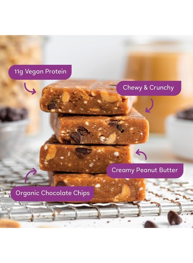 GoMacro MacroBar Organic Vegan Protein Bars - Peanut Butter Chocolate Chip (2.4 Ounce Bars, 12 Count)  - Image 2