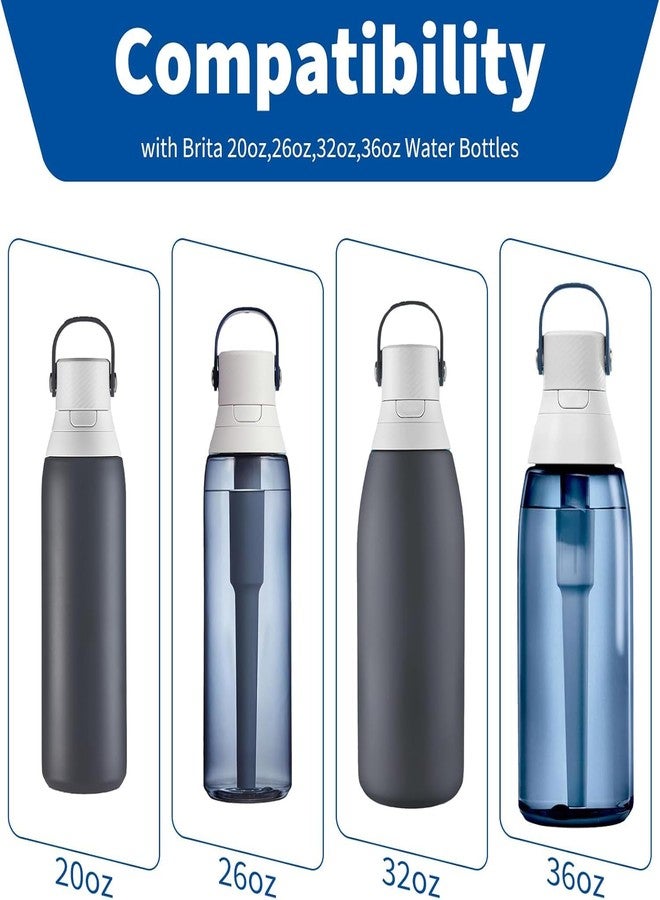 Dollform 10 Pack Water Bottle Mouthpiece Replacement Compatible with Brita Bottle, Silicone Water Bottles Mouthpiece Replacement, Compatible with Brita Filter Water Bottle & Stainless Steel Bottles Parts - Image 2