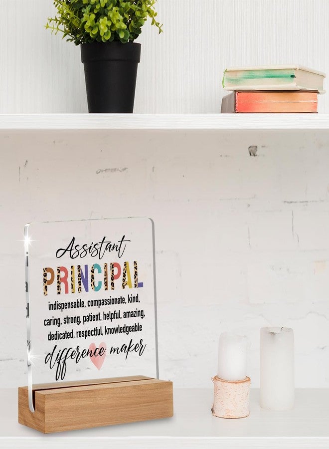 WEZADUK Assistant Principal Gifts for Women Men, Assistant Principal Appreciation Gifts Back to School, Unique Office Decorative Signs Plaque for Desk - Image 4