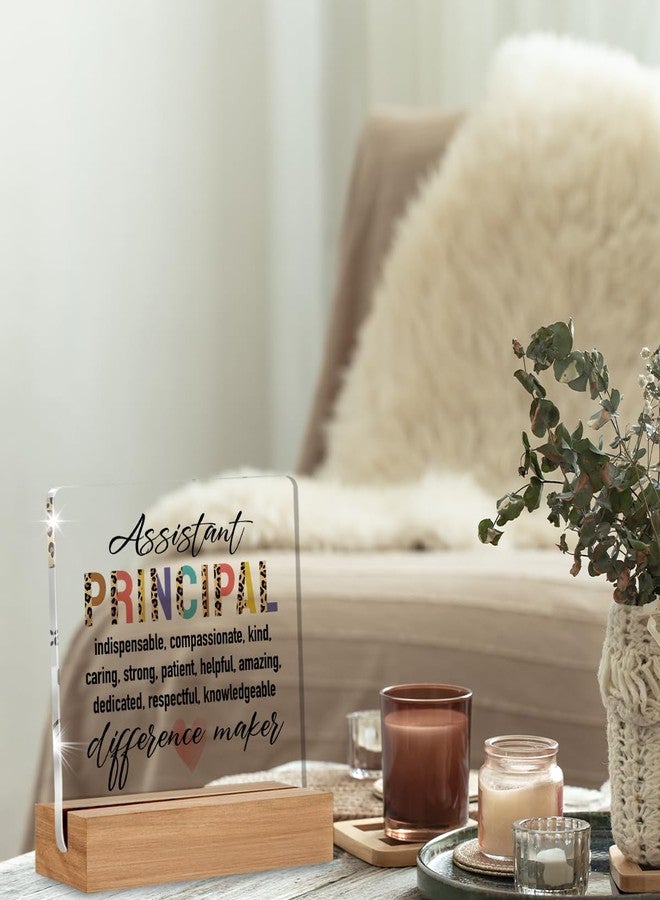 WEZADUK Assistant Principal Gifts for Women Men, Assistant Principal Appreciation Gifts Back to School, Unique Office Decorative Signs Plaque for Desk - Image 3