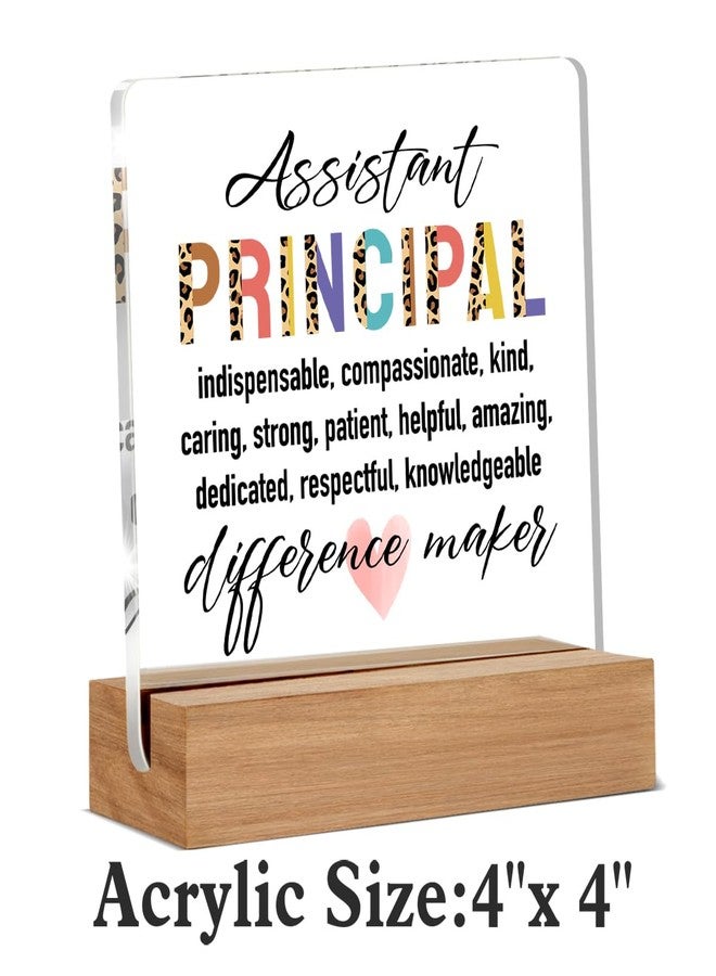 WEZADUK Assistant Principal Gifts for Women Men, Assistant Principal Appreciation Gifts Back to School, Unique Office Decorative Signs Plaque for Desk - Image 2