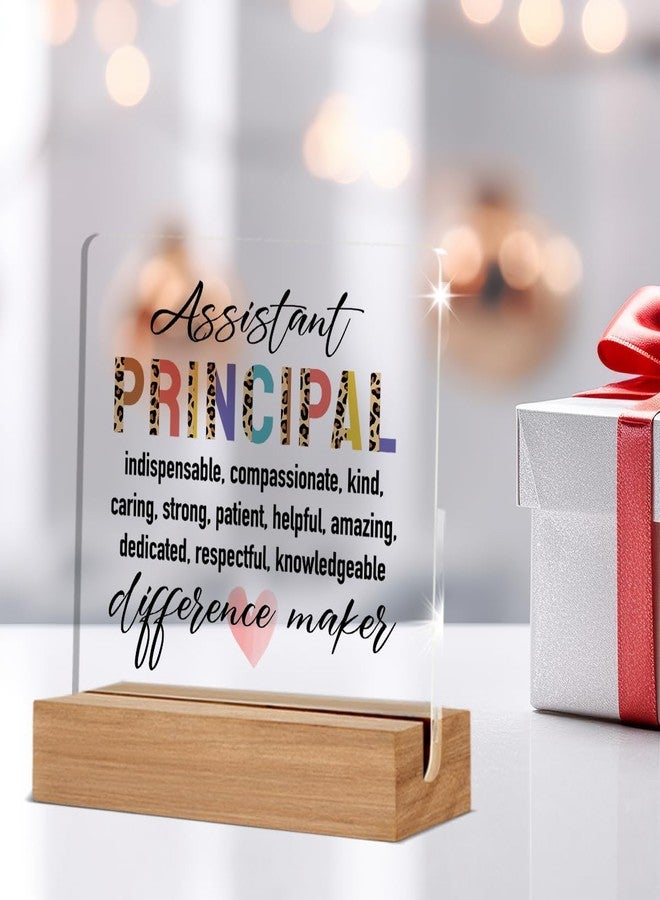WEZADUK Assistant Principal Gifts for Women Men, Assistant Principal Appreciation Gifts Back to School, Unique Office Decorative Signs Plaque for Desk - Image 5
