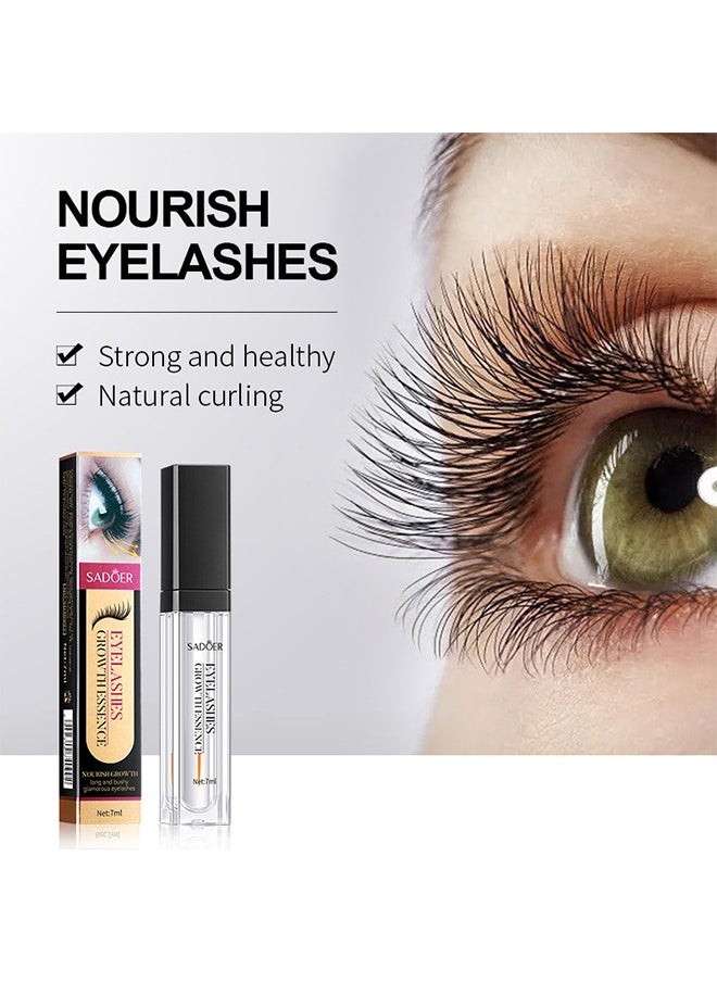SADOER - Eyelashes Growth Essence - Hair Brow Lash Serum Boosts Eyelash for Thicker Fuller Looking Lashes and Eyebrows Improves Short Eyelashes & Thin Brows Vegan Cruelty Irritation Free Formula - Image 1