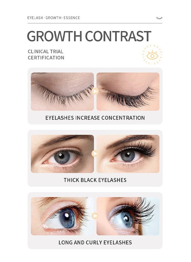 SADOER - Eyelashes Growth Essence - Hair Brow Lash Serum Boosts Eyelash for Thicker Fuller Looking Lashes and Eyebrows Improves Short Eyelashes & Thin Brows Vegan Cruelty Irritation Free Formula - Image 1
